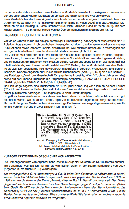 Argentor Musterbuch 12 Teil I